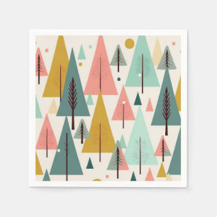 Guardanapo De Papel Arte de Natal Uma Pequena Árvore De Natal