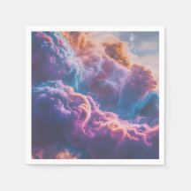 Arte de Nebulosa Espacial Abstrata - Colorida e Có