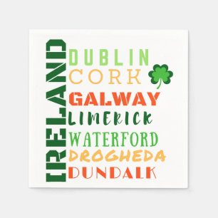 GUARDANAPO DE PAPEL ARTE DE SUB-VIA DA IRLANDA