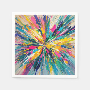 Guardanapo De Papel Arte decorativa de pôster de parede colorida abstr