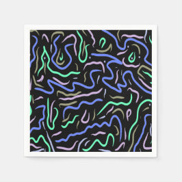 Guardanapo De Papel Arte Digital Funky Abstrato