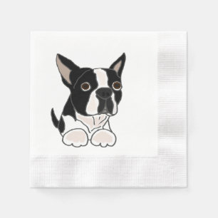 Guardanapo De Papel Arte engraçada do cão de filhote de cachorro de