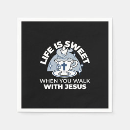 Guardanapo De Papel Arte Fiável - Teacup com Cruz e Dove