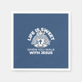 Guardanapo De Papel Arte Fiável - Teacup com Cruz e Dove