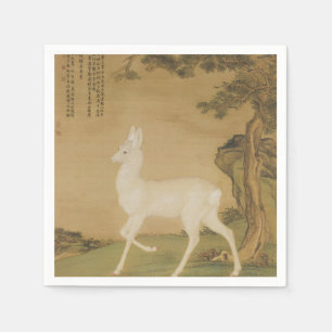Guardanapo De Papel Arte Imperial Chinesa Vintage Pintura de Veado Bra