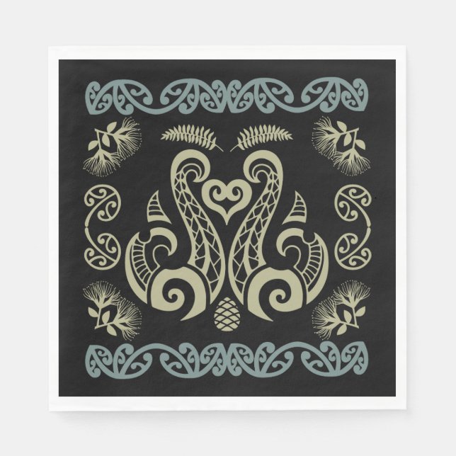 Guardanapo De Papel Arte Maori da Nova Zelândia (Frente)