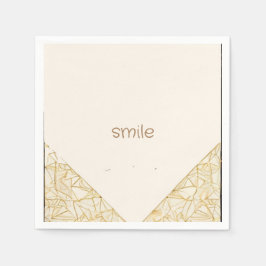 Guardanapo De Papel arte simples moderna gravada em pastel