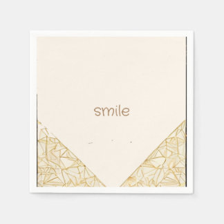 Guardanapo De Papel arte simples moderna gravada em pastel