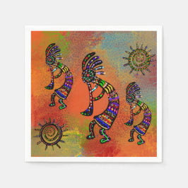 GUARDANAPO DE PAPEL ARTE SUDOESTE KOKOPELLI