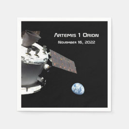 Guardanapo De Papel Artemis Orion Spacecraft Blue Marble