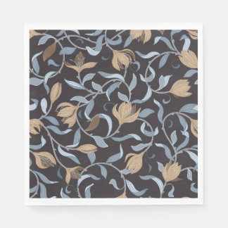 Guardanapo De Papel Artes e Artesanatos Florais ouros Inspirados