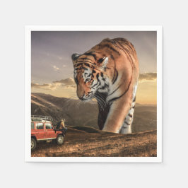 Guardanapo De Papel Artsy Tiger