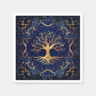 Guardanapo De Papel Árvore Colorida da Vida - Yggdrasil