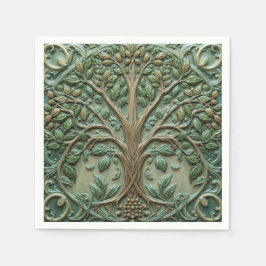 Guardanapo De Papel Árvore da vida de William Morris Vintage pré-rafae