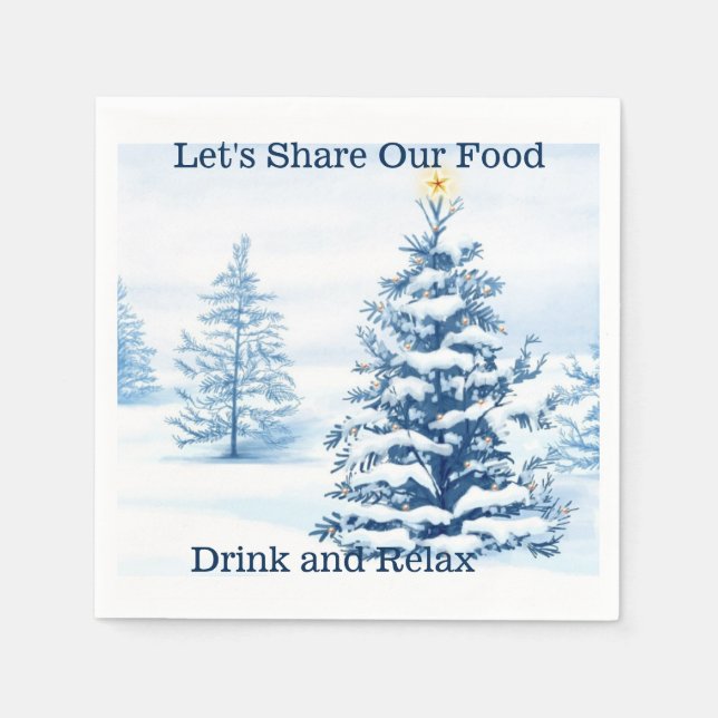 Guardanapo De Papel Árvore de Natal (Frente)