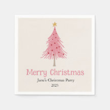 Árvore de Natal Bonita Festa Rosa Esbranquiçada