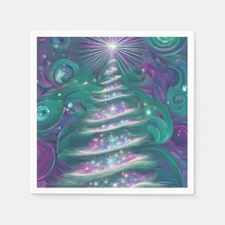 Guardanapo De Papel Árvore de Natal Brilhante