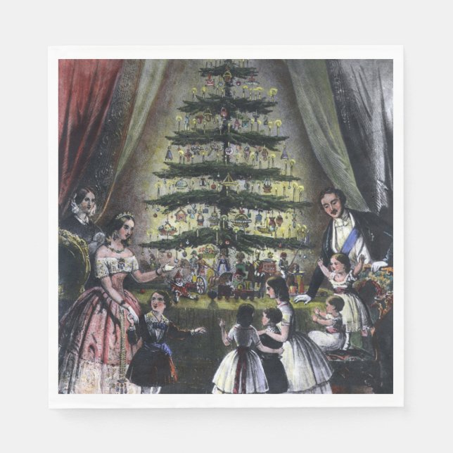 Guardanapo De Papel Árvore de Natal da Rainha Victoria (Frente)