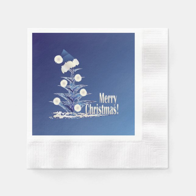 Guardanapo De Papel Árvore de Natal de papais noeis (Frente)
