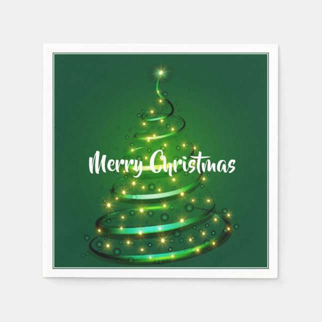 Guardanapo De Papel Árvore de Natal de Papel Napkins (Frente)