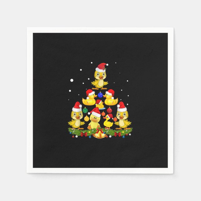 Guardanapo De Papel Árvore de Natal Duck (Frente)
