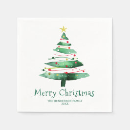 GUARDANAPO DE PAPEL ÁRVORE DE NATAL MODERNA