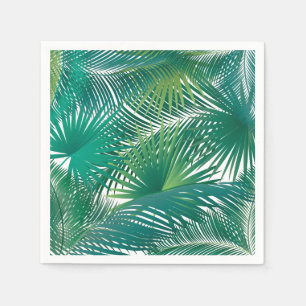 Guardanapo De Papel Árvore de Palma Tropical Deixa o padrão de tendênc