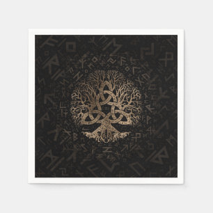 Guardanapo De Papel Árvore de vida com o Triquetra no teste padrão d