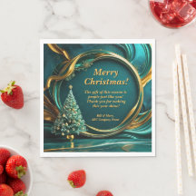 Árvore Dourada de Natal Verde da Empresa de Mensag