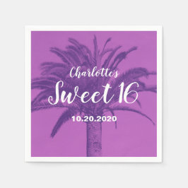 Guardanapo De Papel Árvore Tropical Palm Sweet 16