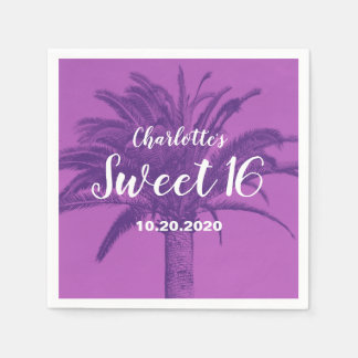 Guardanapo De Papel Árvore Tropical Palm Sweet 16
