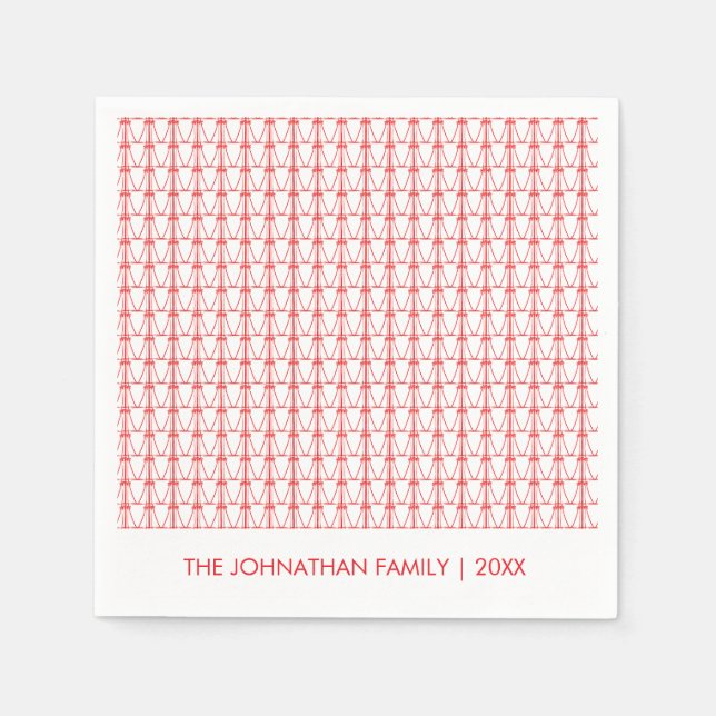 Guardanapo De Papel Árvores de Coco Bonitas Silhuette Natal (Frente)