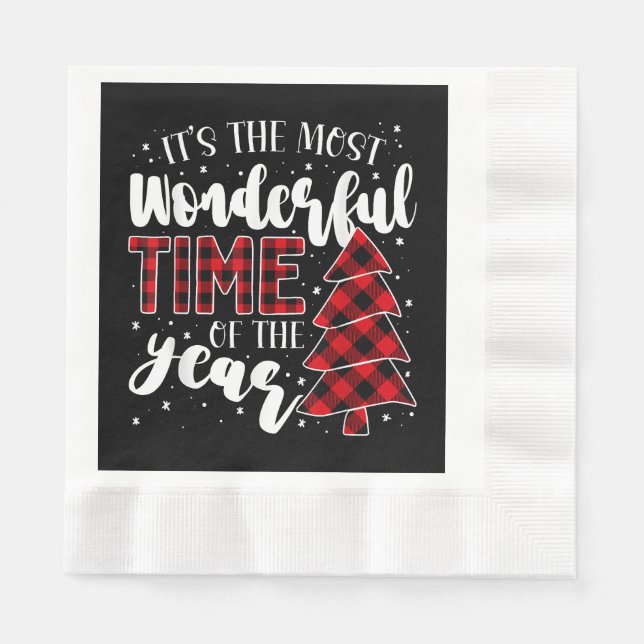 Guardanapo De Papel Árvores de Natal É a época mais maravilhosa (Frente)