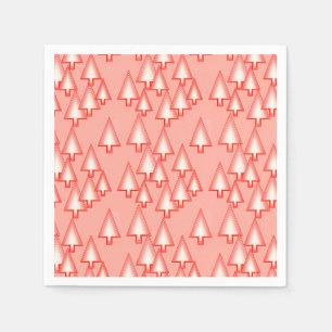 Guardanapo De Papel Árvores de Natal metálicas modernas - laranja-co