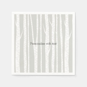 Guardanapo De Papel Árvores de vidoeiro branco