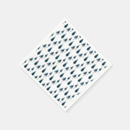 Guardanapo De Papel Árvores marinhos de inverno