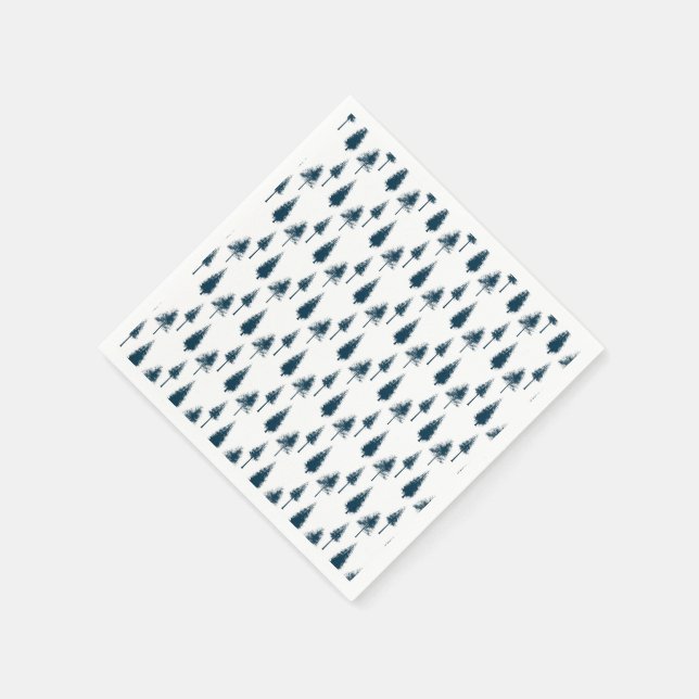 Guardanapo De Papel Árvores marinhos de inverno (Canto)