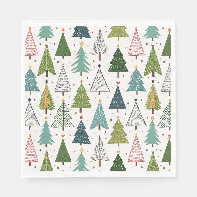 Guardanapo De Papel Árvores Retroativas (Frente)