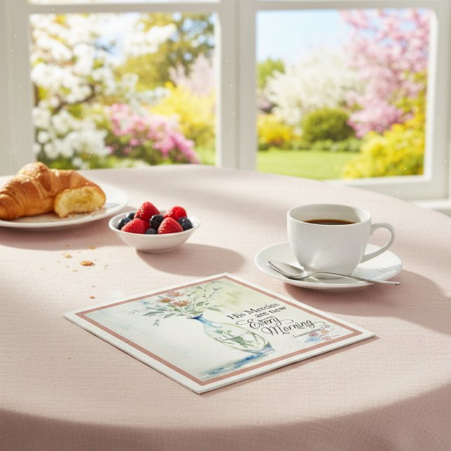 Guardanapo De Papel As compaixões dele são novas todas as manhãs (Criador carregado)