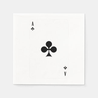 Guardanapo De Papel Ás Do Clube Jogando Cartões Engraçados Corresponde