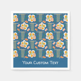 Guardanapo De Papel Asian Food Illustration Paper Napkins with Ramen 