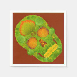 Guardanapo De Papel Aspen Folha Skull 10