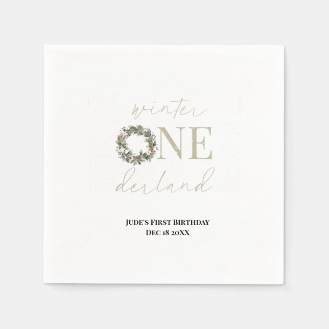 Guardanapo De Papel ASPEN Winter ONE Derland Paper Napkins (Frente)