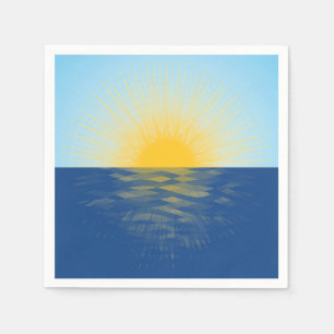 Guardanapo De Papel Assalto do Sol sobre os Novos Começos do Oceano