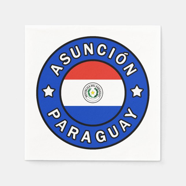 Guardanapo De Papel Assunção Paraguai (Frente)
