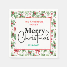 Guardanapo De Papel Assunto: Grama Verde de Aquarela - Festa de Natal