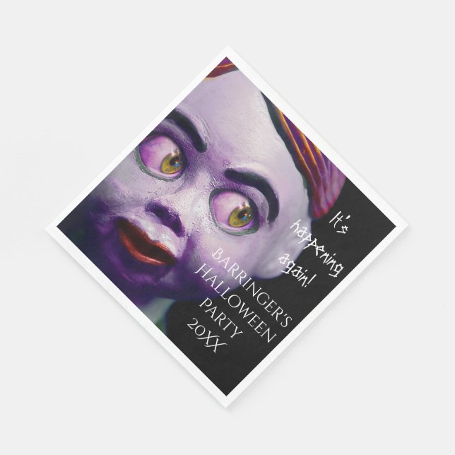 Guardanapo De Papel Assustador boneca Assustadora (Quina)