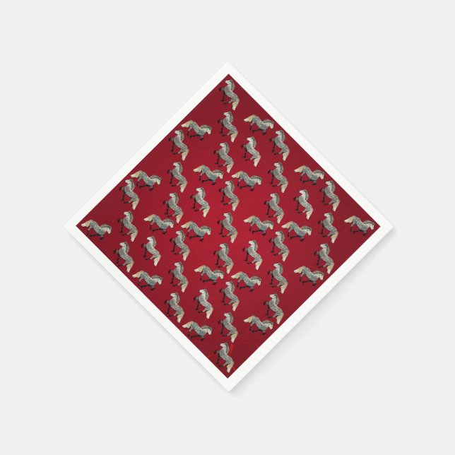 Guardanapo De Papel Astrid de Vermelho (Canto)