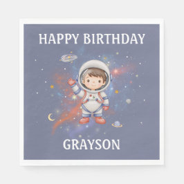 Guardanapo De Papel Astronaut Outer Space Girl Birthday