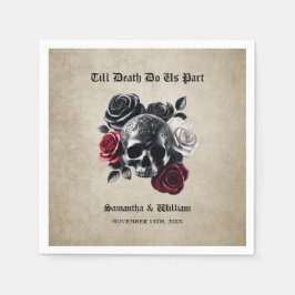 Guardanapo De Papel Até a morte nos faz parte do casamento do Dia das 